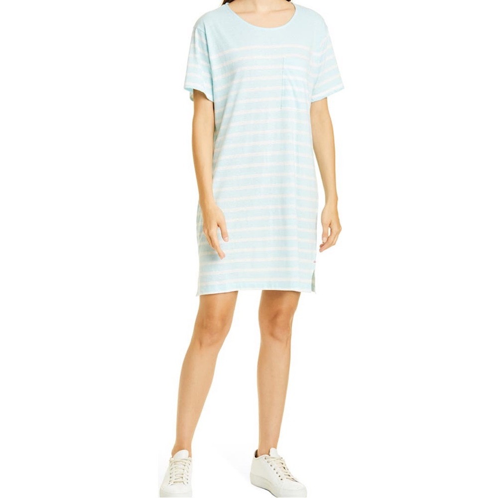 🔥🔥🔥NEW La Ligne Blue Stripe New Edie Dress - Picture 2 of 6